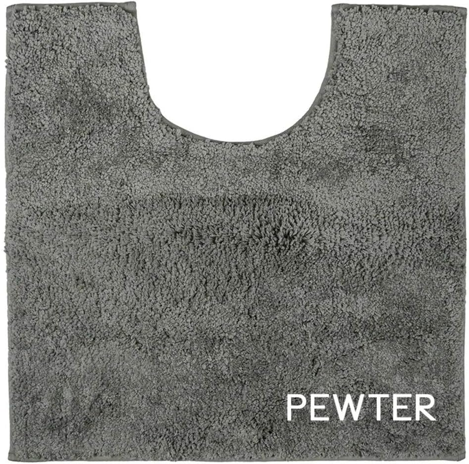 Bambury Microplush Bath Mat (Contour Mat) Contour Bath Mat, Pewter image number 2