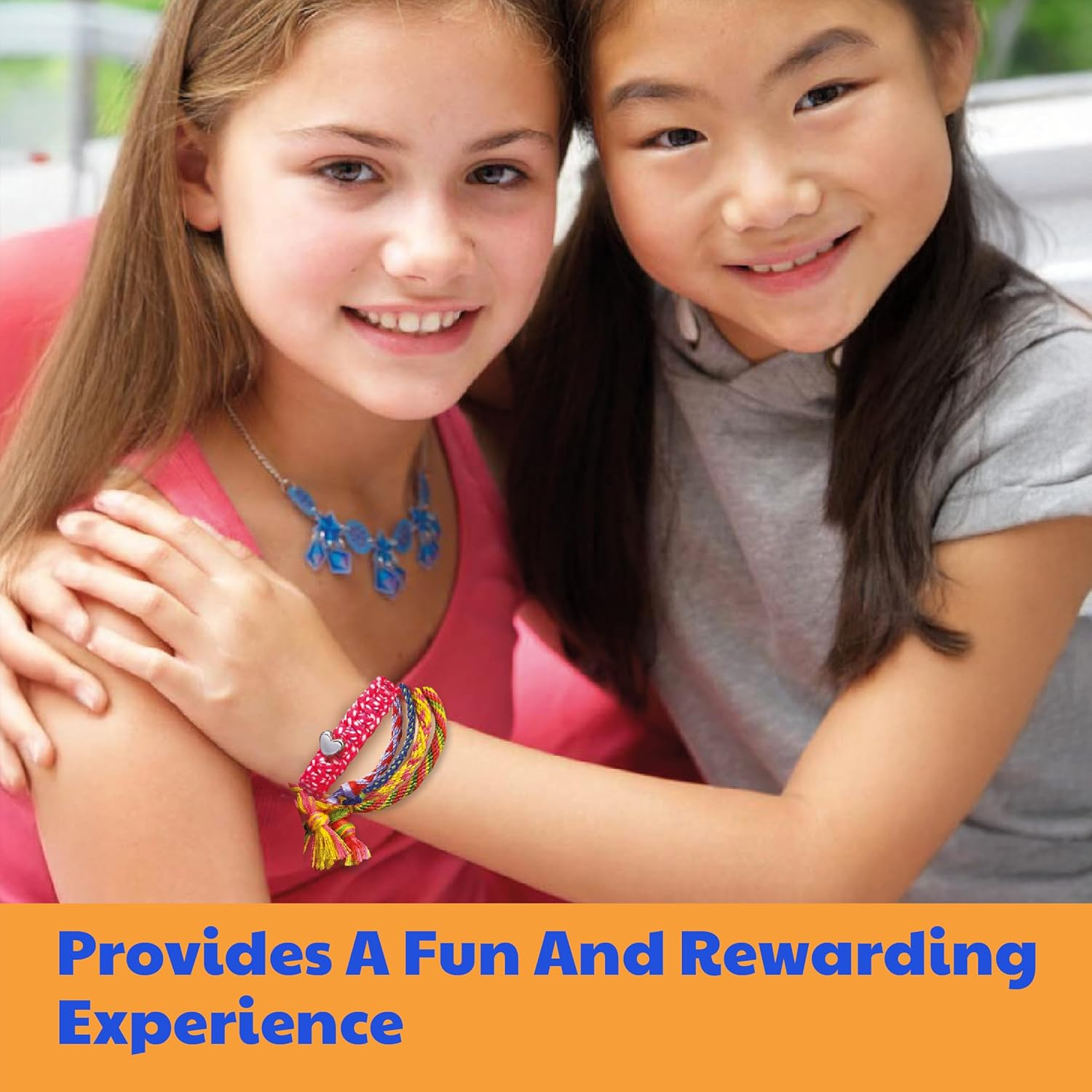 4M Kidzmaker Friendship Bracelets, Create up to 10 Bracelets, Different Designs and Styles, Art and Craft Activity, Stimulates Creativity image number 2