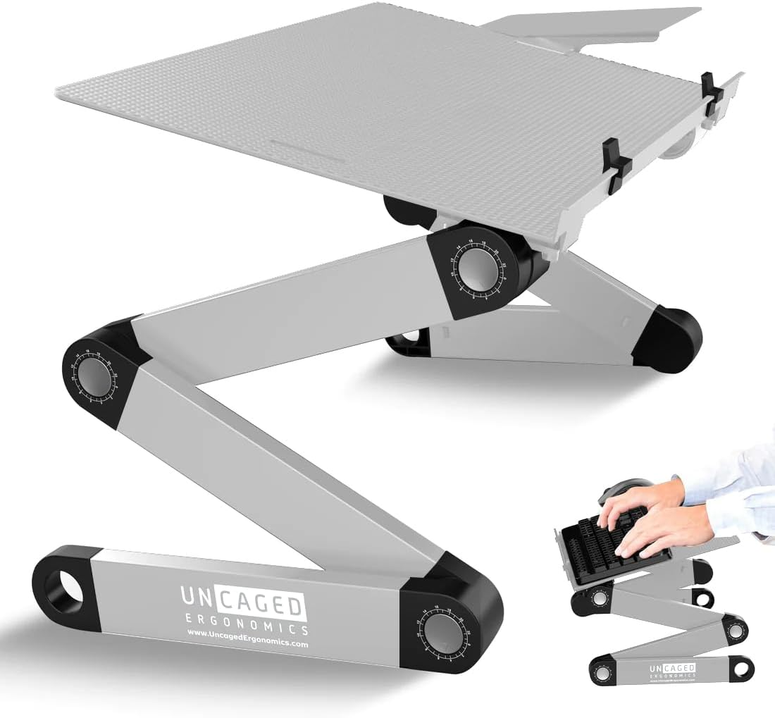 Workez Adjustable Computer Keyboard Stand for Desk, Keyboard & Mouse Stand, Ergonomic Keyboard Stand for Desktop, Computer Keyboard Riser for Desk