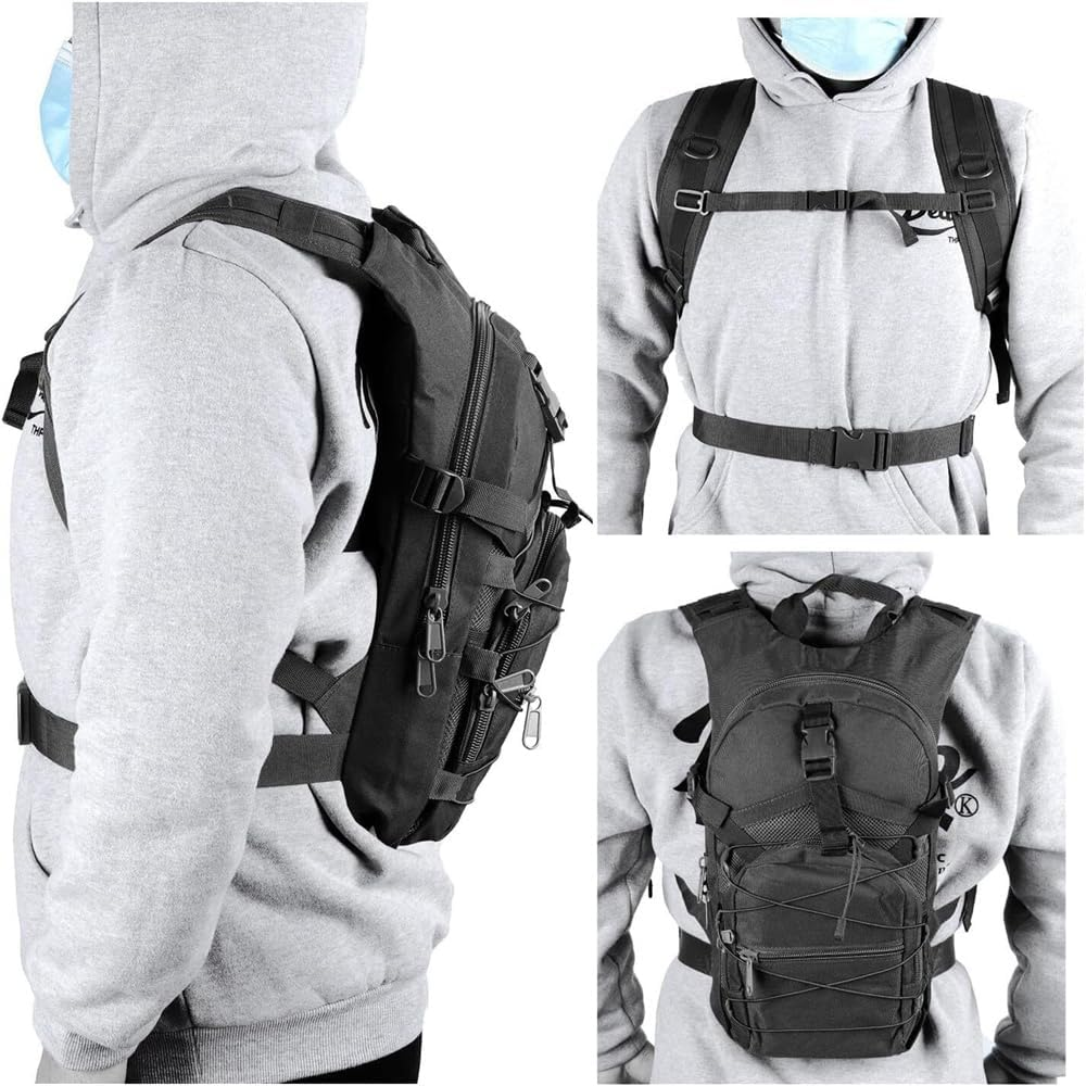 3L Tactical Hydration Backpack with Water Bladder - Running/Cycling Outdoor Pack image number 6