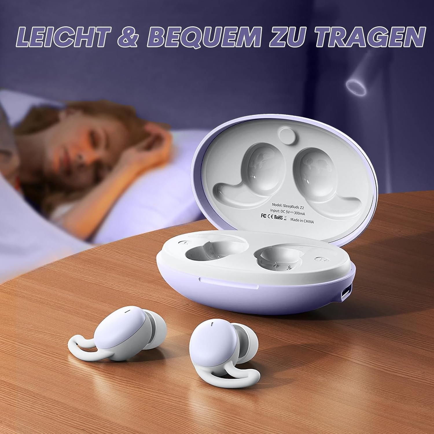 Xmenha Mini Wireless Bluetooth Headphones In-Ear Invisible Smallest Sleep Bluetooth Earphones for Small Ears Side Sleepers Noise Cancelling Headphones Sleep Earbuds Headset for Sleeping