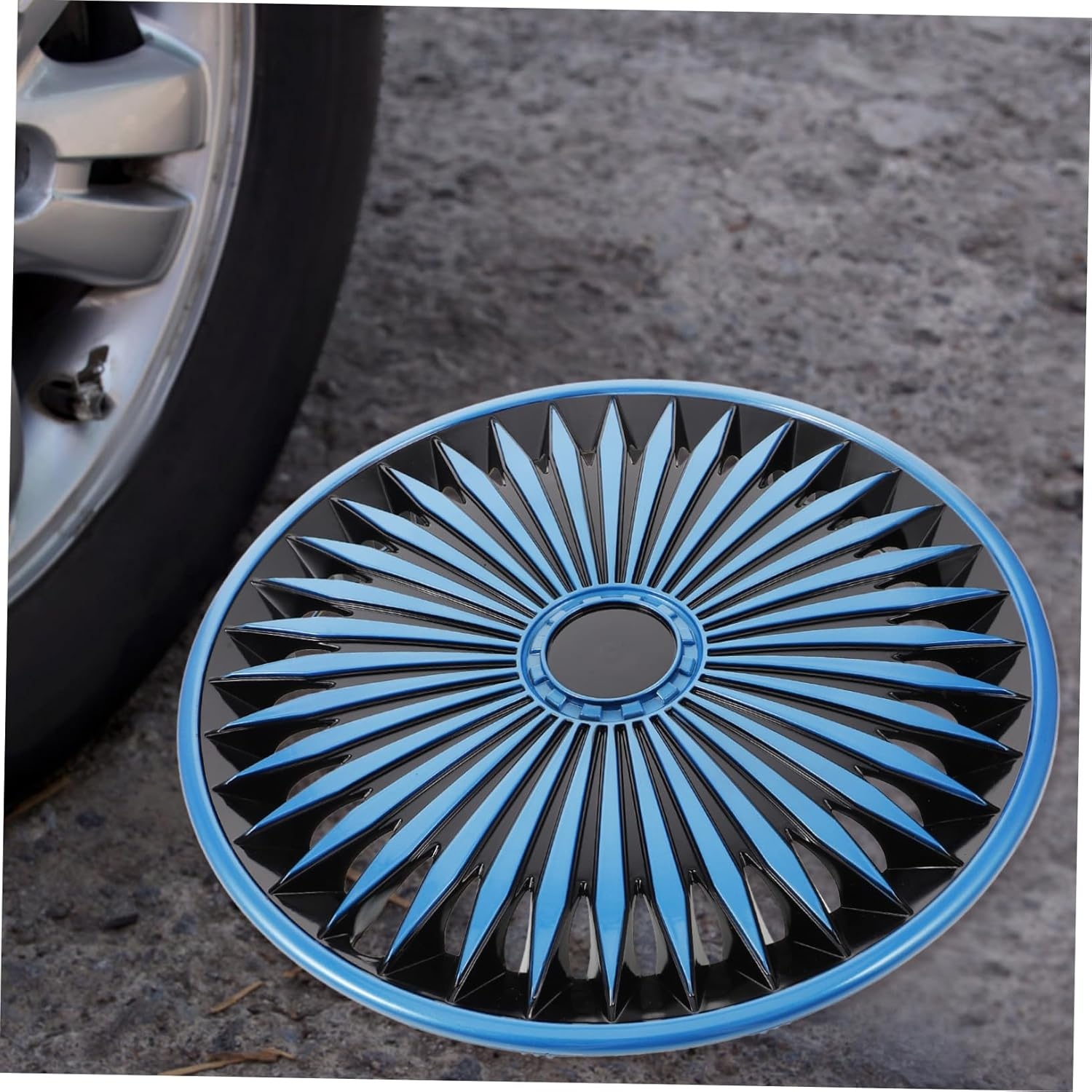 HEALEEP Automotive Wheel Hub Cover Decorative Rim Cover for Easy Installation Vehicle Aesthetics Compatible Various Models Stylish Look for Wheels Design image number 1