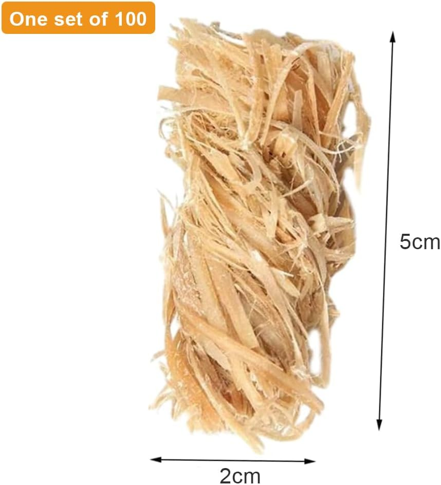 100PCS Fire Starters, Natural Charcoal Fire/Eco Friendly Wood Firelighters/Quick Wax Flame Fire Starters for BBQ, Barbecue Grills, Wood Stove, Smokers, Campfires and Outdoor Fireplaces image number 5