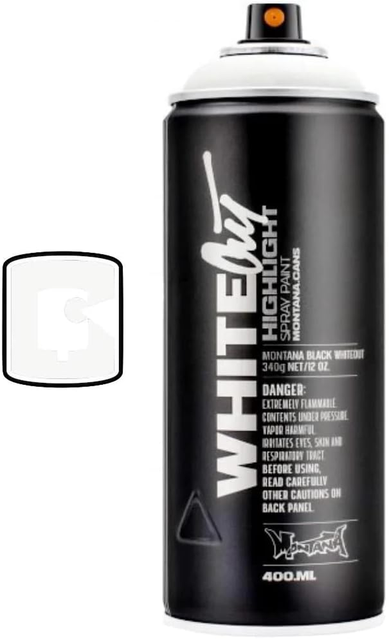 Montana Cans Whiteout Spray Paint, 400 Ml, White