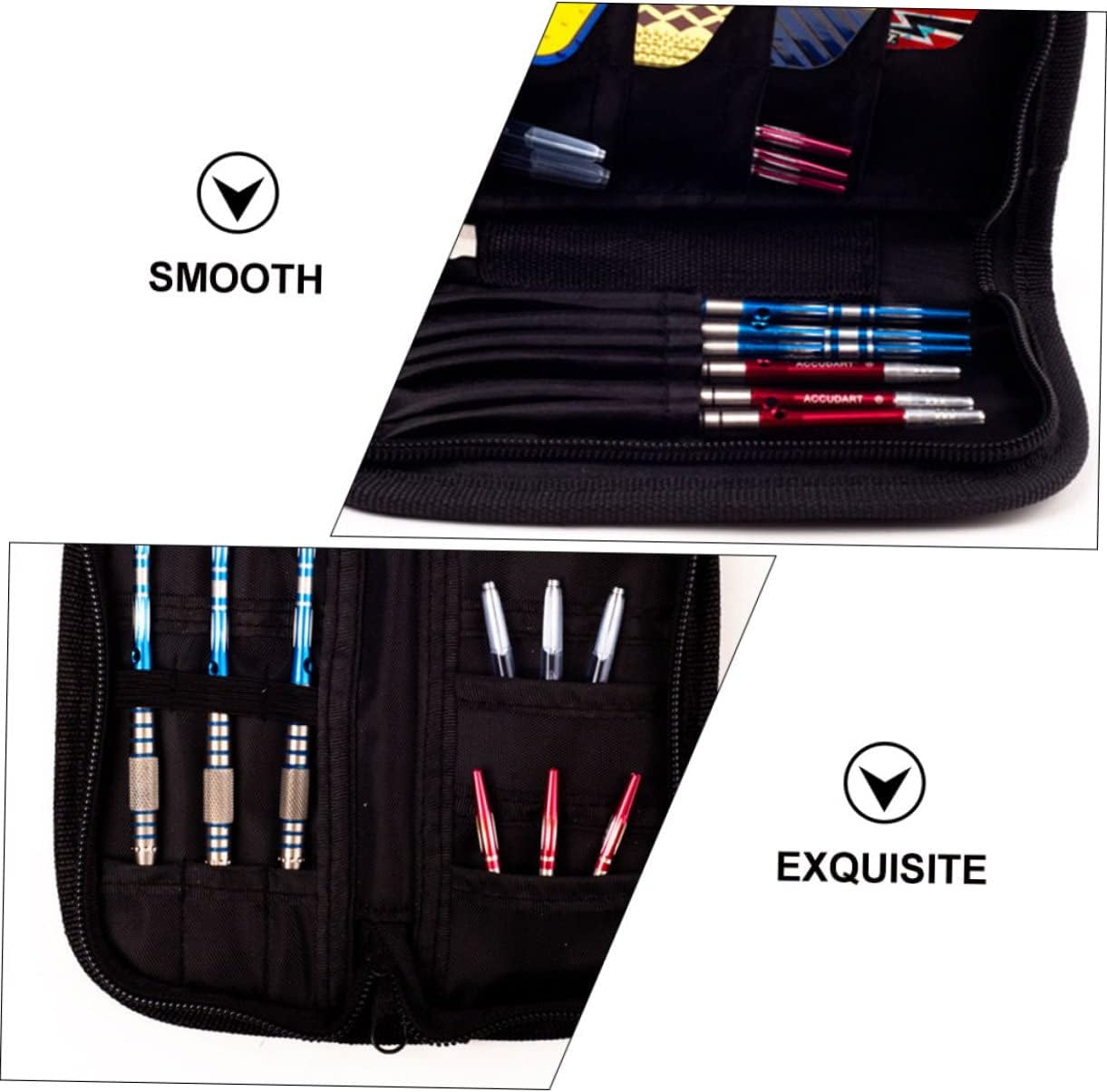 BESPORTBLE Oxford Cloth Portable Darts Bag Zippered Darts Organizer Lightweight Small Size Easy Clean image number 2