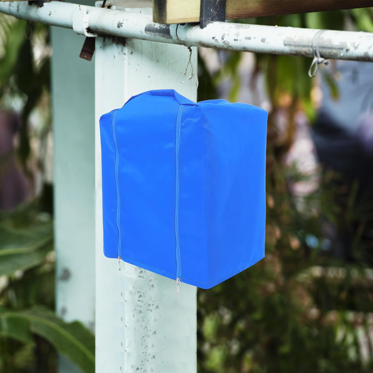 Kisangel Parrot Cage Cover 31X32X42Cm Dual Zipper Breathable Oxford Cloth Birdcage Shade Cover for Budgie Cockatiel Small Birds Insulated Light Blocking for Winter and Outdoor Use