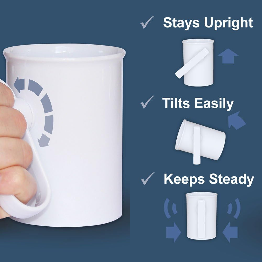 NRS Healthcare Hand Steady Mug with Easy Drinking Cup Aid (N28692) image number 4