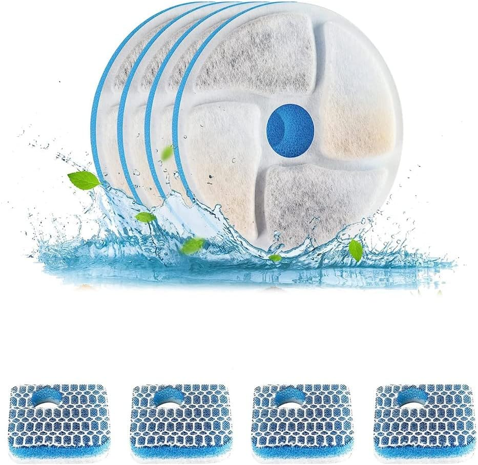 VENEKA Cat Water Fountain Replacement Filters Pet Water Fountain Replacement Filter Suitable for 74Oz/2.2L Automatic image number 3