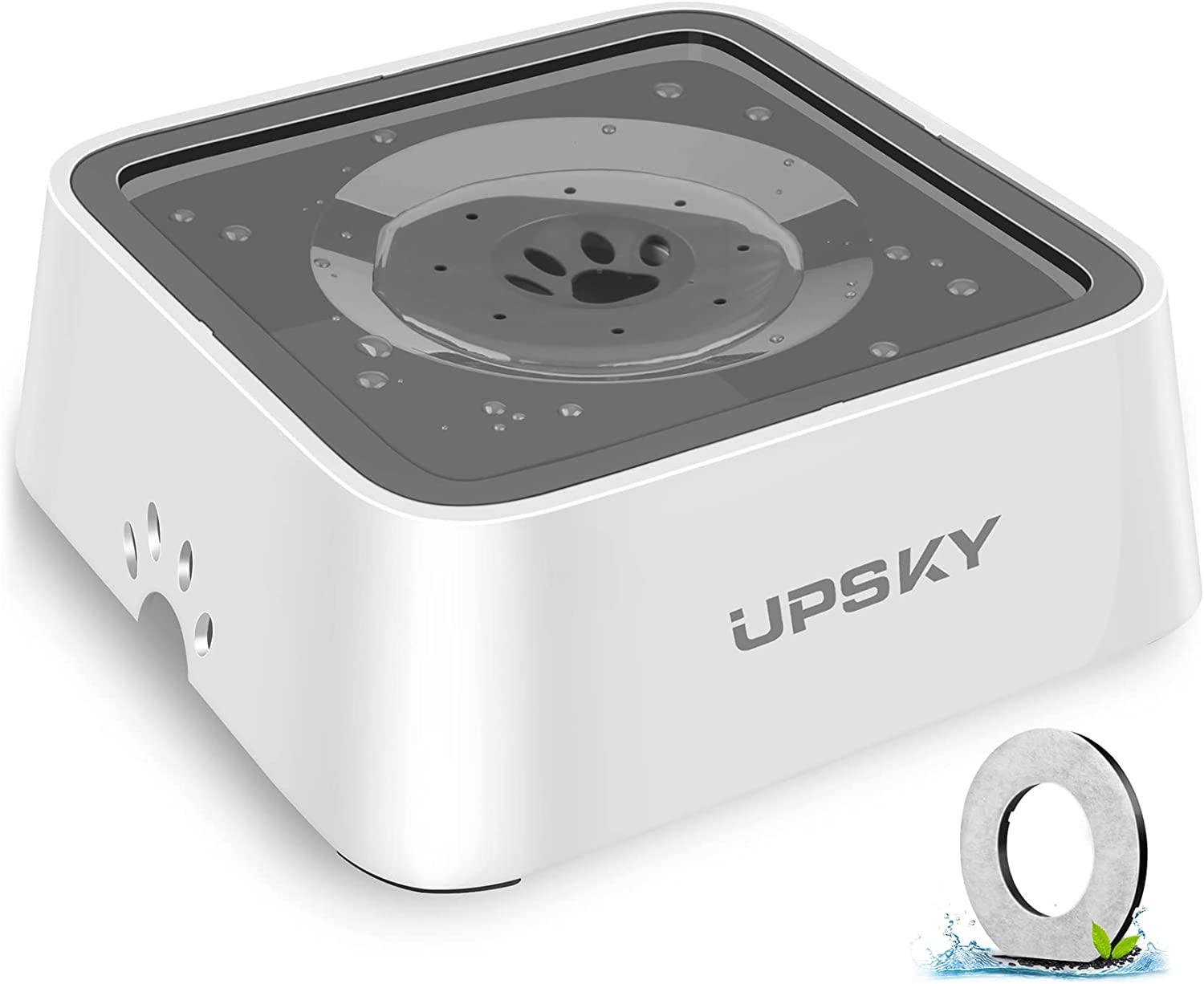 UPSKY Dog Water Bowl Vehicle Carried Floating Bowl Cat Water Bowl Slow Water Feeder Dispenser Anti-Overflow Pet Fountain Portable Car Dog & Cat