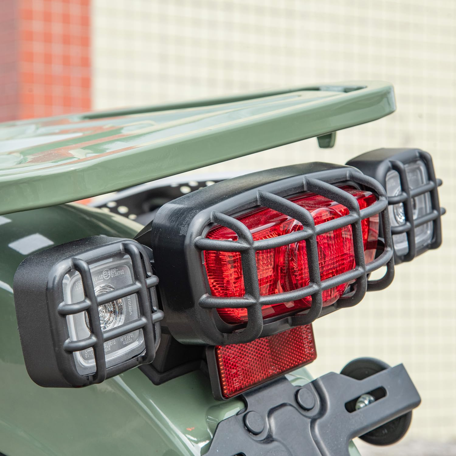 Lorababer Motorcycle Headlight Grille Turn Signal Tail Light Grill Cover Compatible with Ho-Nda CT125 CT 125 Huntercub Hunter Cub 125 2020 2021 2022 2023 Headlamp Protector Accessories image number 1