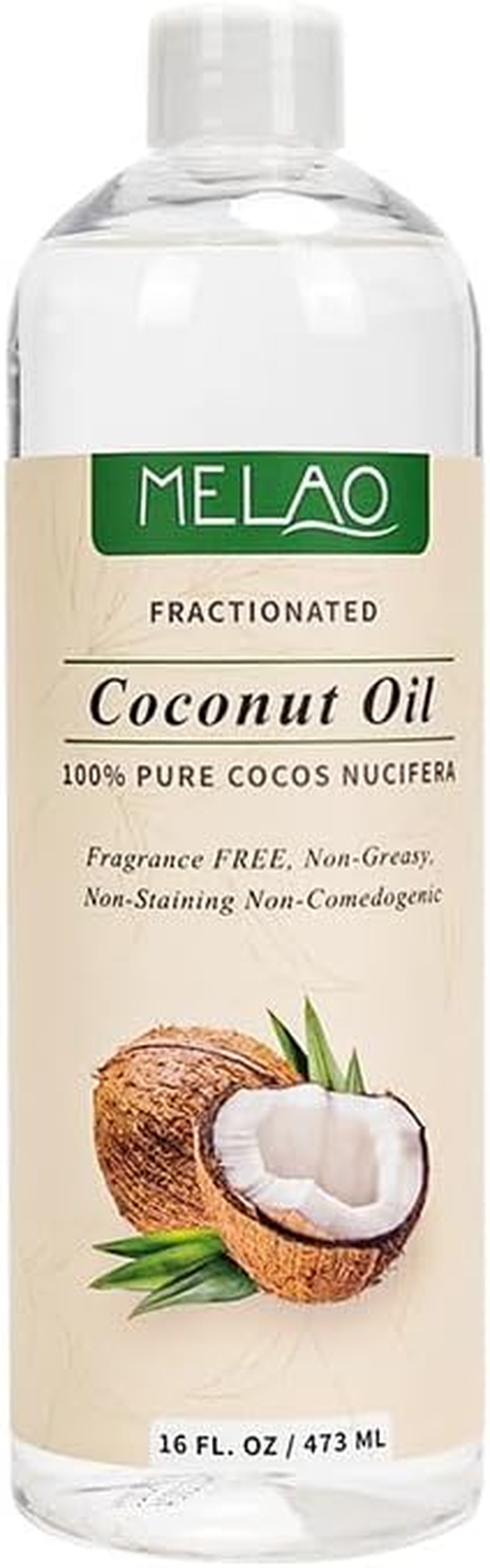 Fractionated Coconut Oil, 100% Pure & Natural - 16 Fl Oz Moisturizing Carrier Oil for Skin, Hair & Massage image number 4