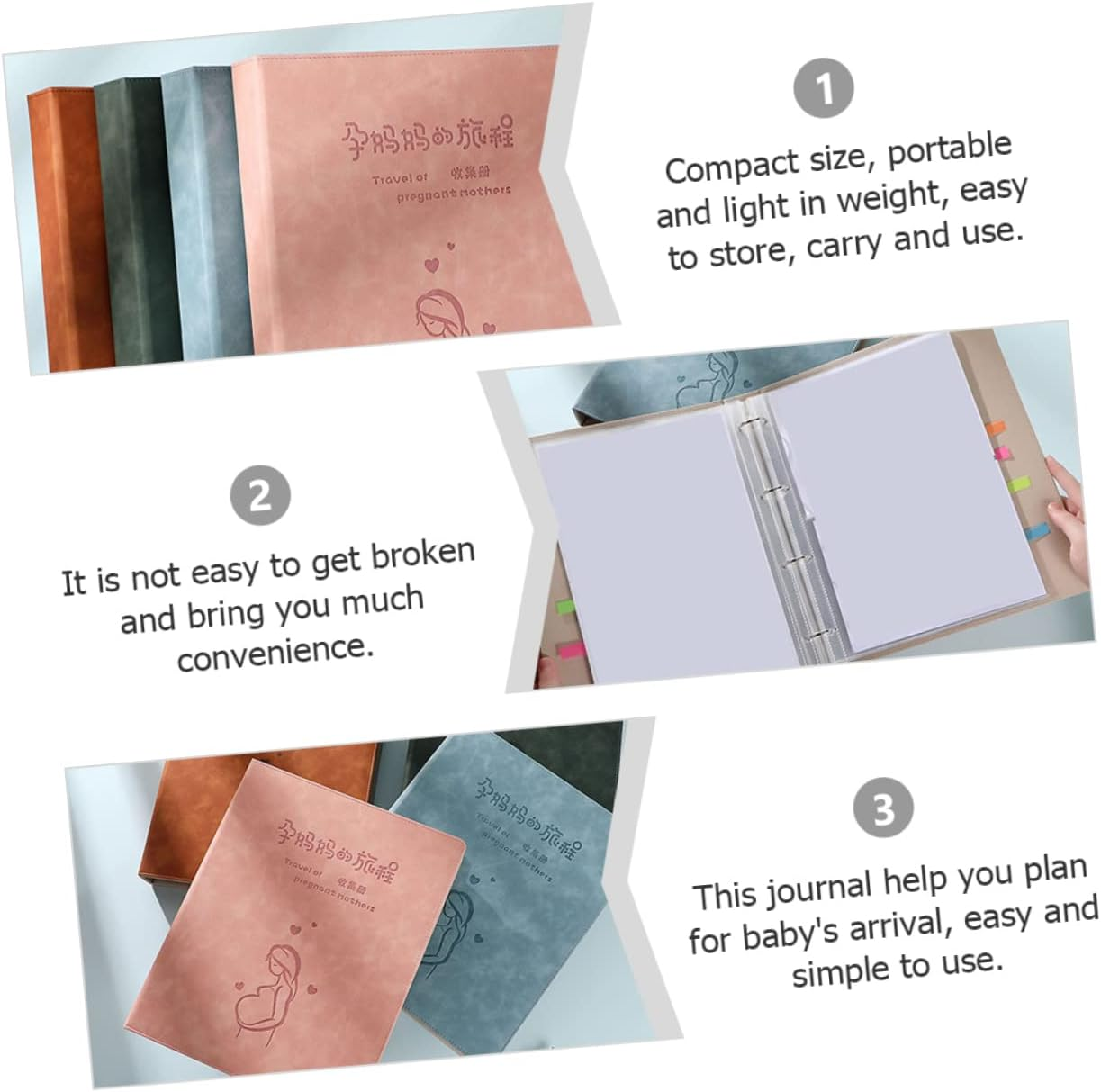 Gender-Neutral Pregnancy Test Notepad for Mom Scrapbook Album Unique for Mom image number 2