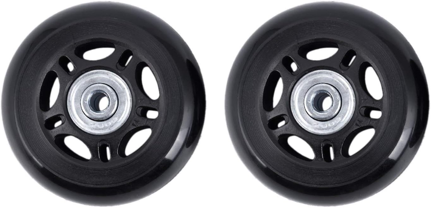 2 Set Luggage Suitcase Replacement Wheels Axles and Wrench Repair Set OD 68Mm image number 2