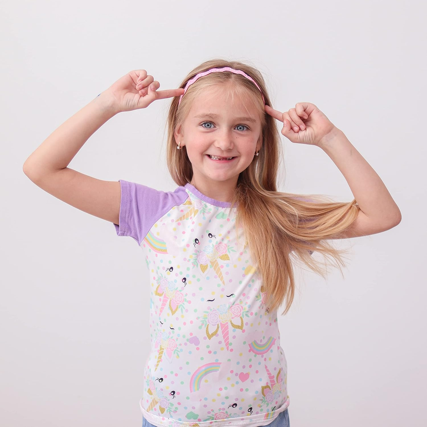 FROG SAC 6 Glitter Elastic Headbands for Girls, Adjustable Non Slip Thin Stretch Hair Bands, Wavy Sport Headband, Teen Girl Athletic Sport Head Band Accessories, Nonslip Zig Zag Toddler Hairbands image number 6