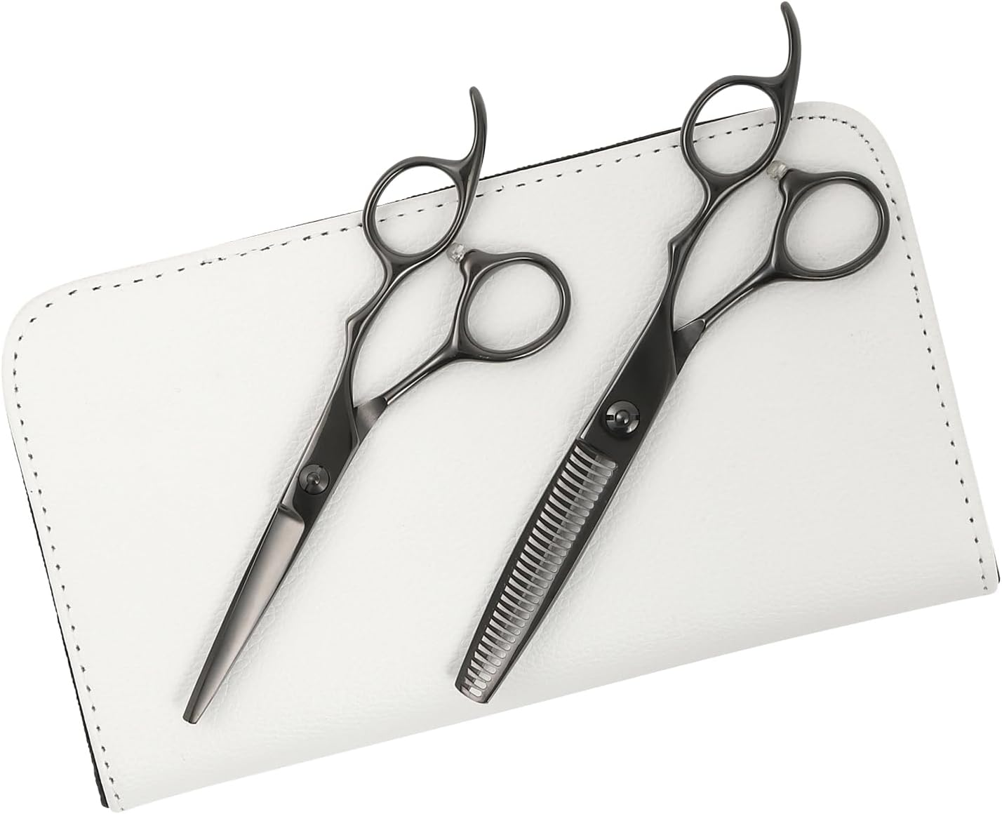 DEEDS GTZB-55-630CT 3D Handle Scissor Set (5.5 Inches, Skiing Ratio around 25%) image number 4