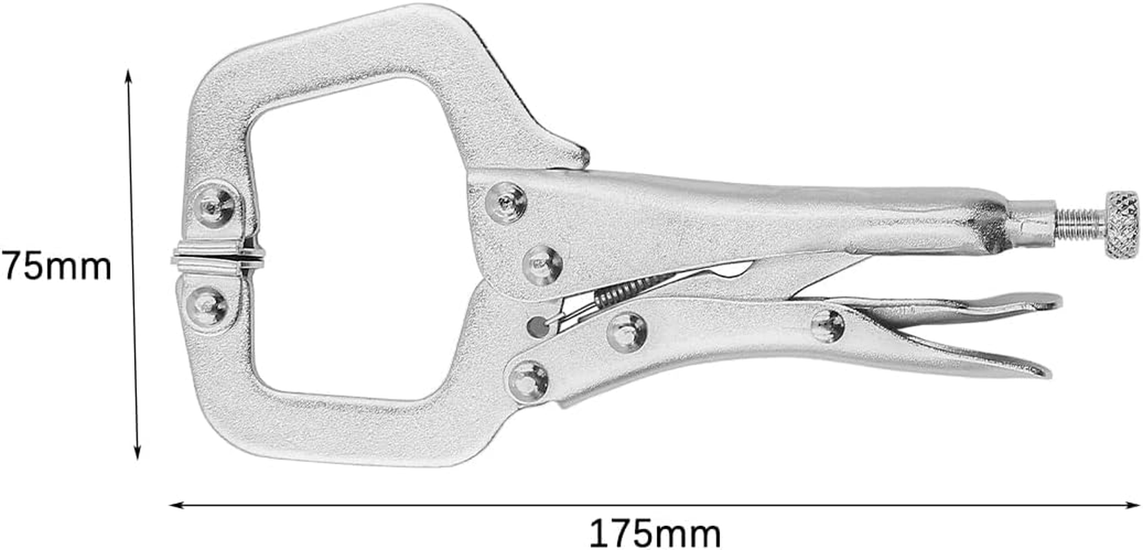 ZONADA Set of 4 C-Clamp 6 Inch with Swivel Pads &ndash; Strong Steel Vise Grip for Welding, Carpentry, Metalworking and DIY Projects image number 1