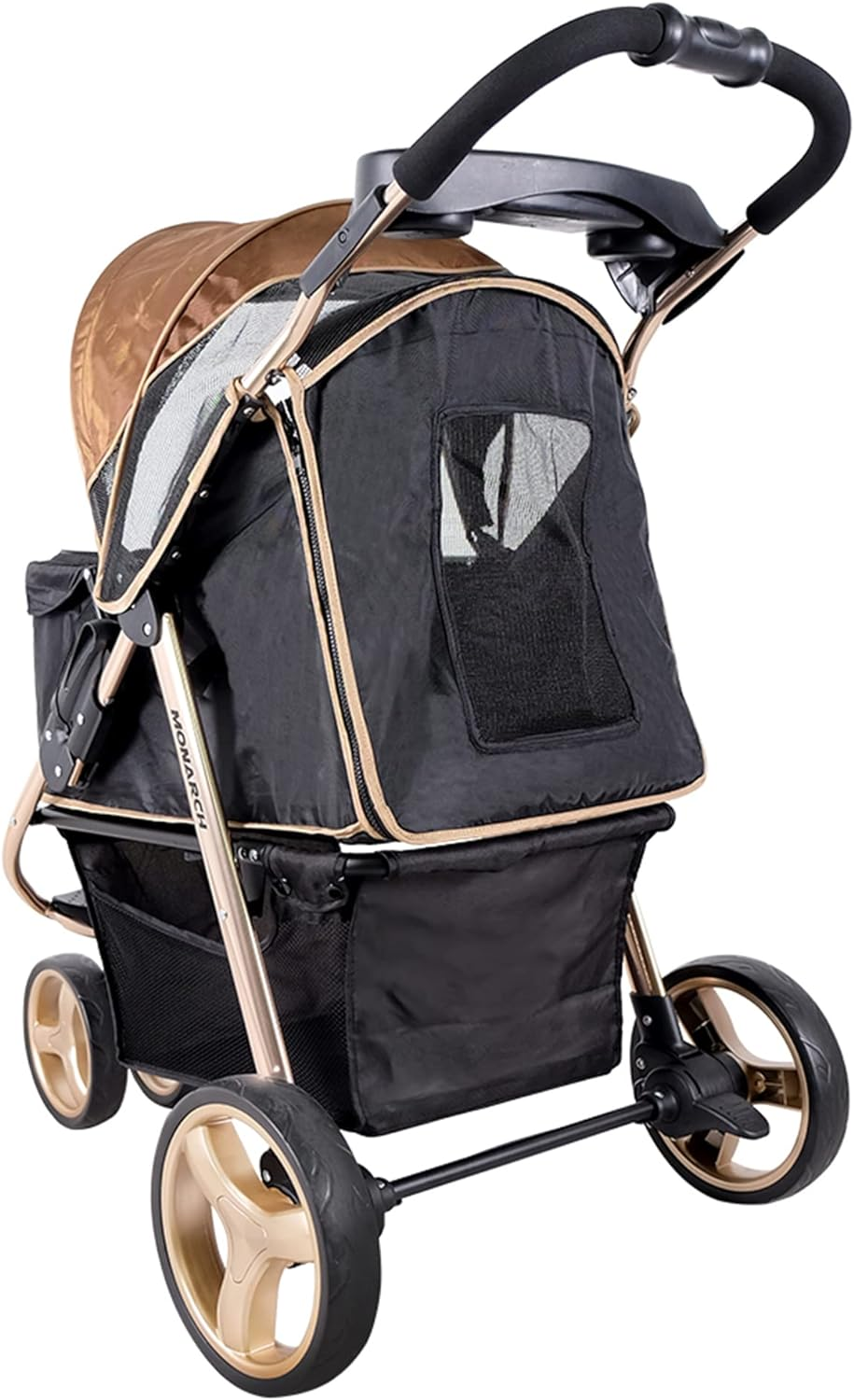 Ibiyaya Monarch Premium Pet Jogger Stroller, Luxury Gold image number 5