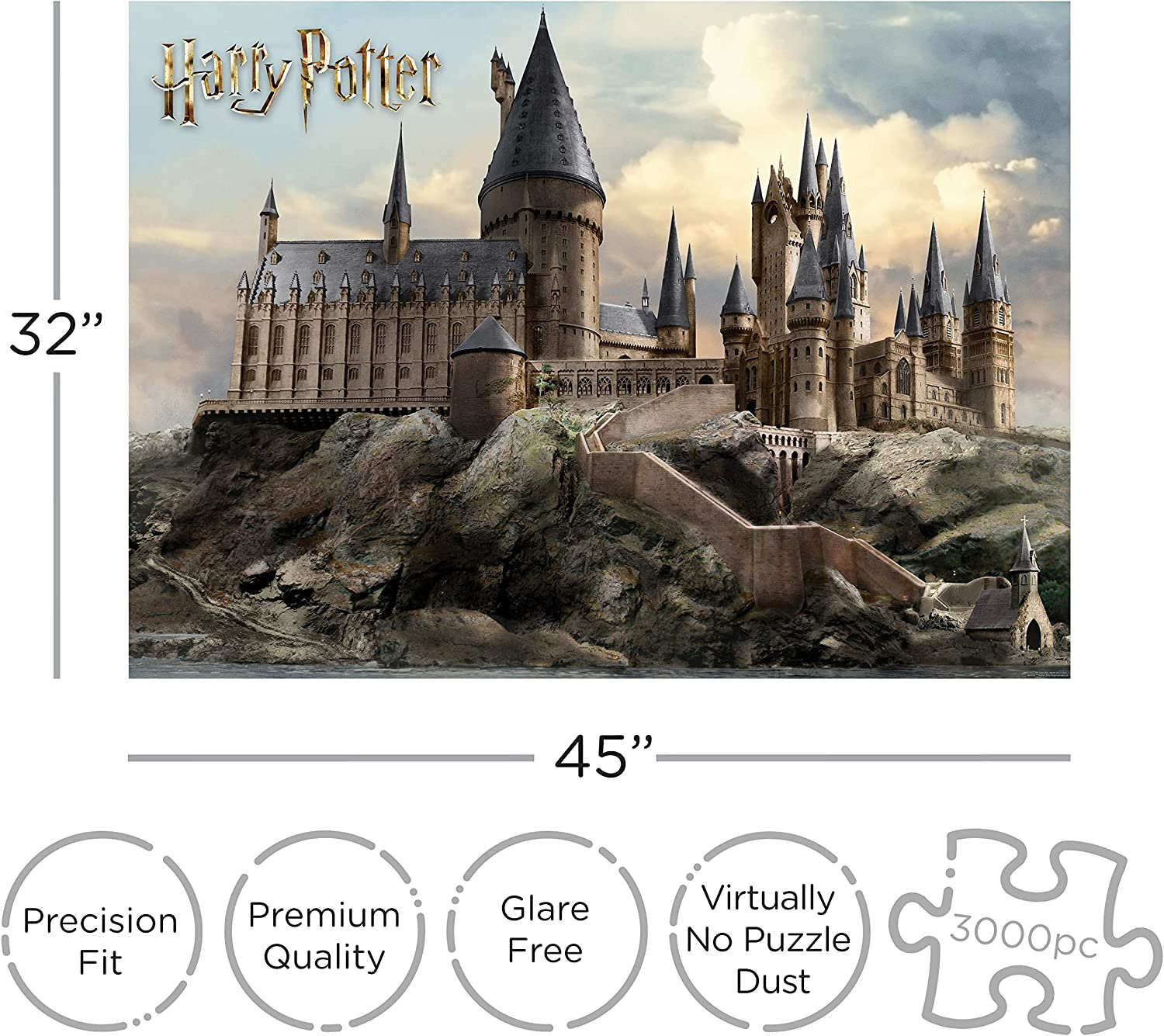 AQUARIUS Harry Potter Hogwarts 3,000Pc Puzzle image number 6