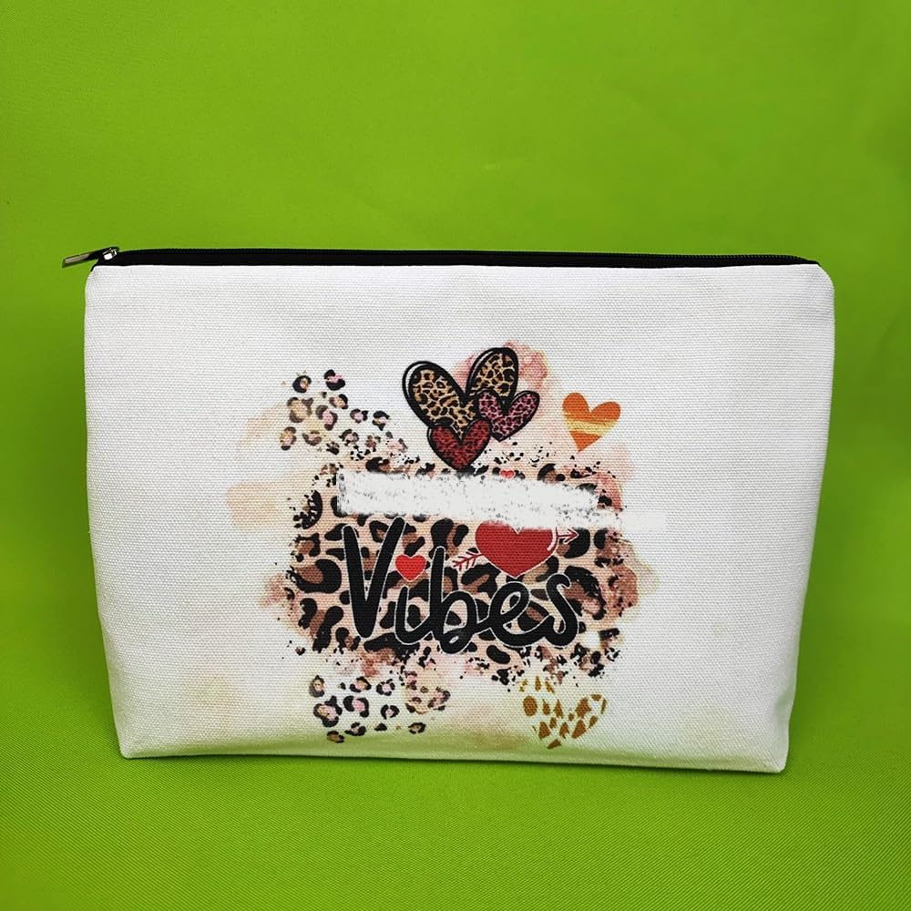 Rainbow Cosmetic Bag 4 Pieces Inspirational Quotes Canvas Cosmetic Bags Bulk You Are Loved Beautiful Kind Makeup Bag Personalized Purse Pouch for Adults Women Teacher (4-Piece Set, One Size) image number 3