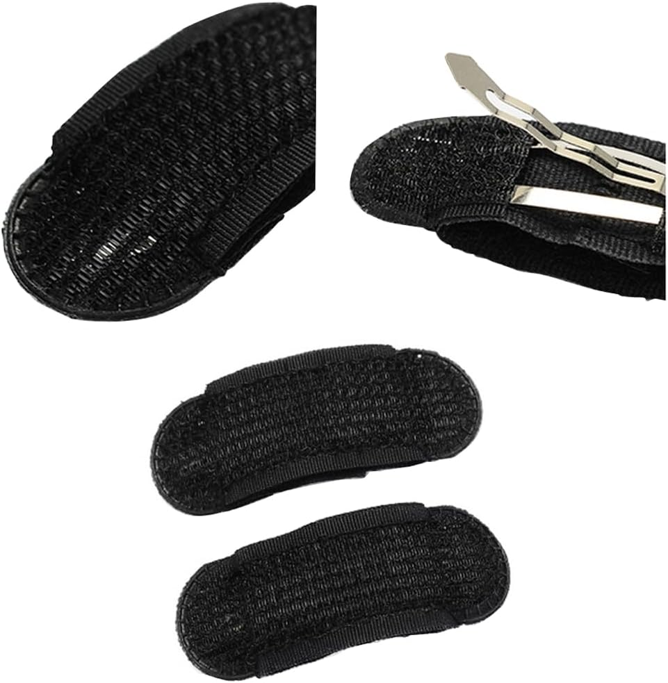 10 Pcs Thin Style Volume Hair Base Insert Bump It up Hair Pads Hair Styling Clip Hair Bun Maker Accessories(Black) image number 2