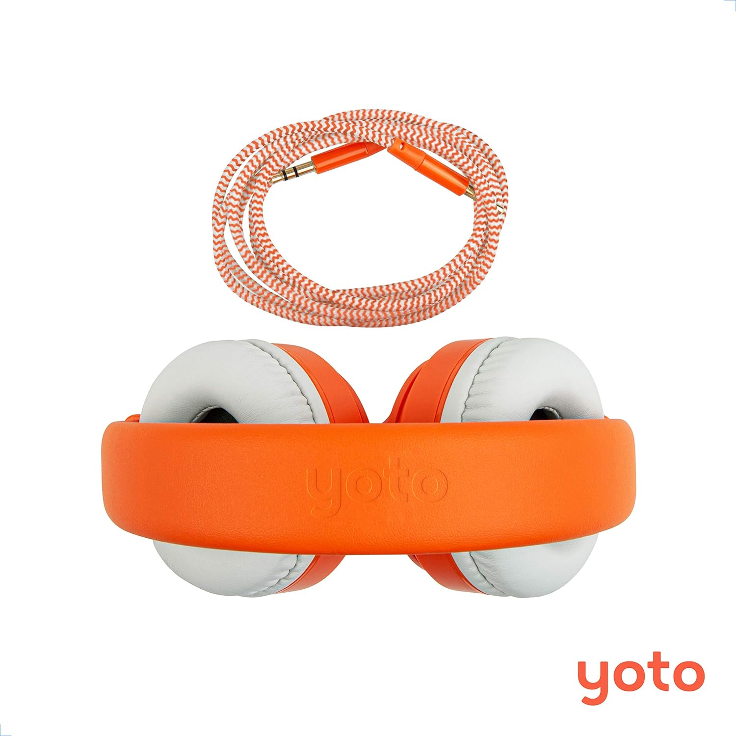 Yoto Wired Headphones &ndash; Kids Yoto Accessories, Lightweight Adjustable & Foldable Over-Ear Headphones with Travel Bag, Volume-Limiting for Safe Listening & Daisy Chain Feature for Audio Sharing image number 2