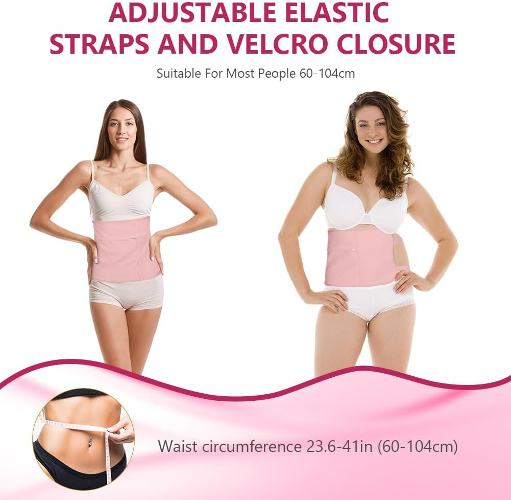 AOOWU Organic Castor Oil Pack, Castor Oil Pack Kit, Reusable Castor Oil Packs Set for Liver Detoxification, Thyroid, Digestion, Constipation, Pack of 2, Pink - 1 X White image number 6