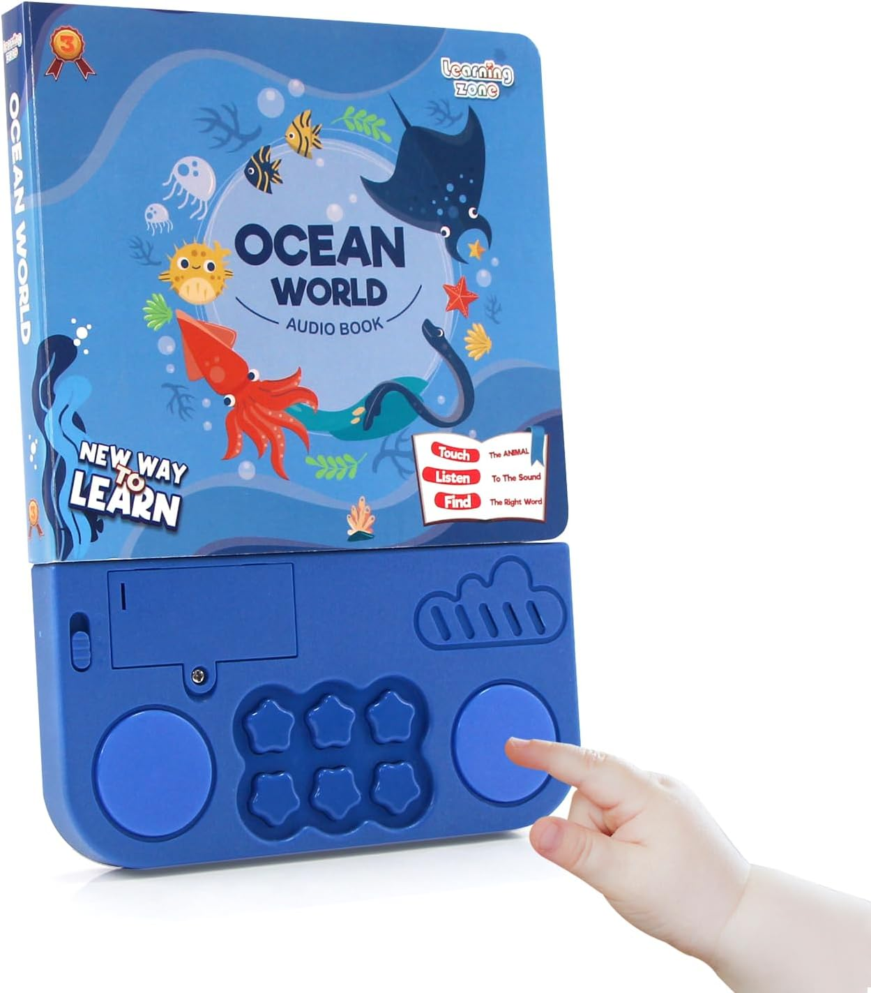 Interactive Children'S Sound Book, Realistic Sea Animals Audio Developmental Book, Learning Educational Sensory Musical Toys for Toddlers 1-3, Birthday Gifts for Boys & Girls (Ocean-Themed) image number 5