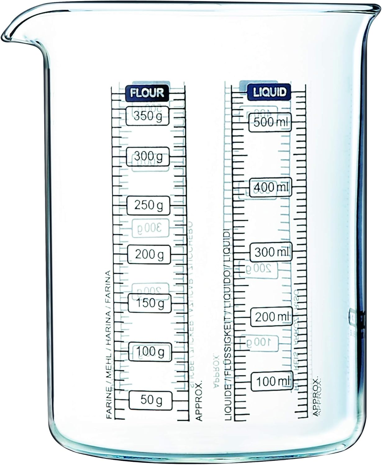 Pyrex 500 Ml Kitchen Lab Measure and Mix Beaker, Multicolour image number 6