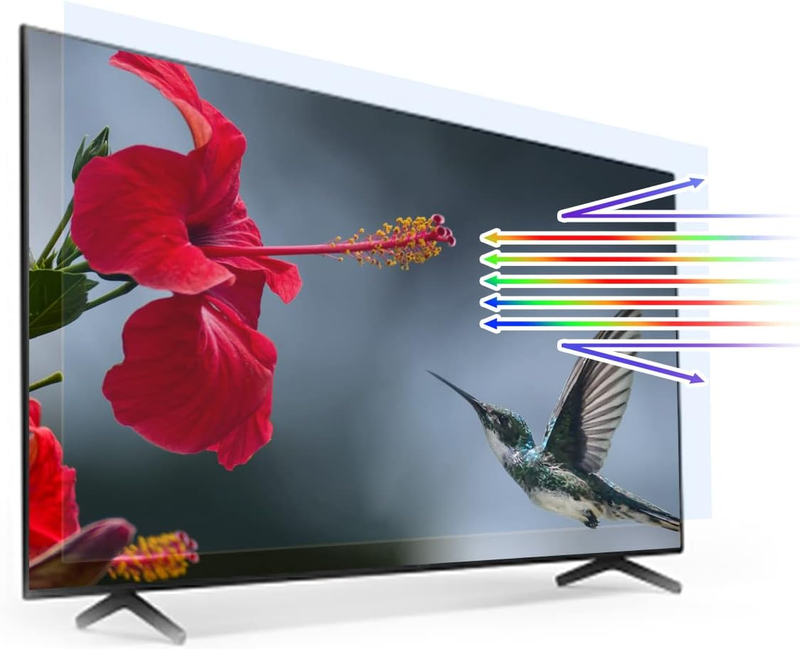 Anti-Uv TV Screen Protector Filter anti Blue Light Anti-Glare for 43~75 Inch, anti Scratch Protector Film for LCD, LED, 4K OLED & QLED HDTV,65" 1429 * 804 image number 3