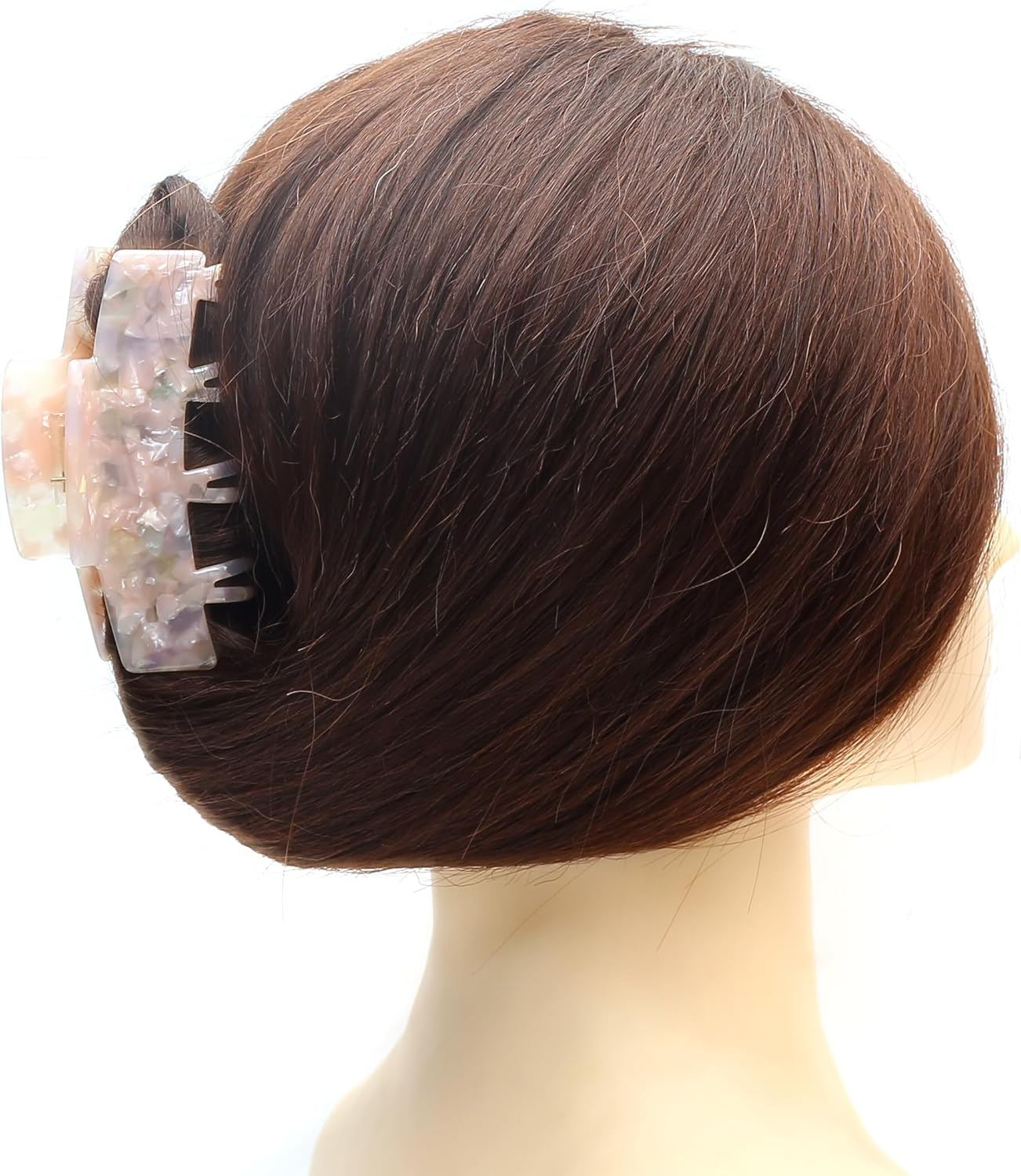 Square Hair Clip Beautiful Women'S Hair Clip Headpiece Elegant Hair Accessory 1 Piece (9.8 Cm X 4.2 Cm, Pink)