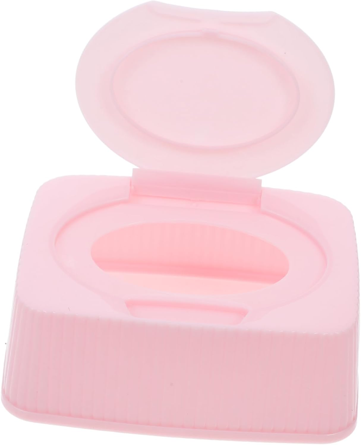 Baby Wipes Dispenser Flip Lid Pink Plastic Wet Tissue Box Dustproof Storage Container for Nursery Travel and Bathroom image number 5