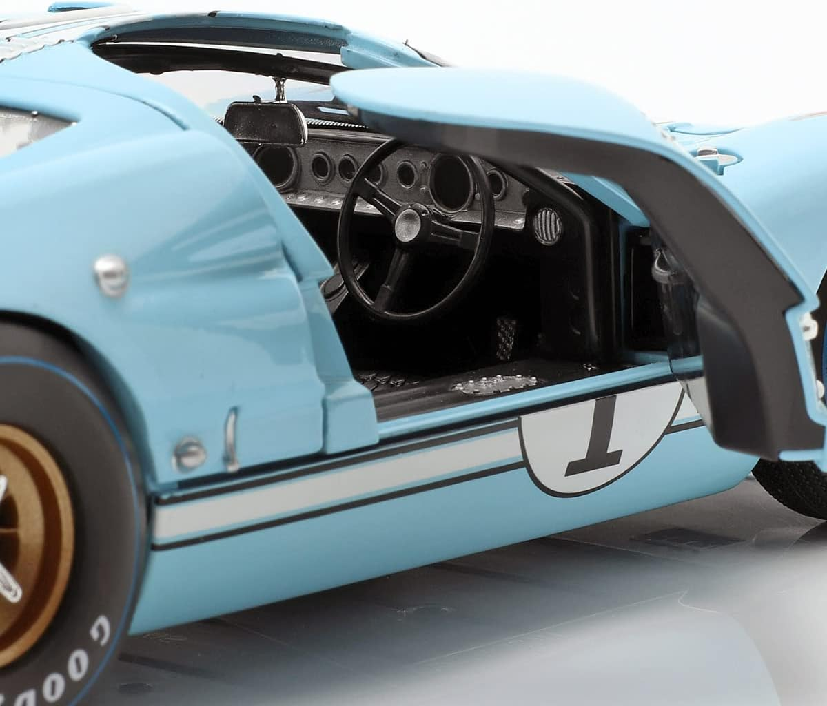 1966 Ford GT-40 MK 2 Blue 1 1/18 by Shelby Collectibles SC411 image number 5