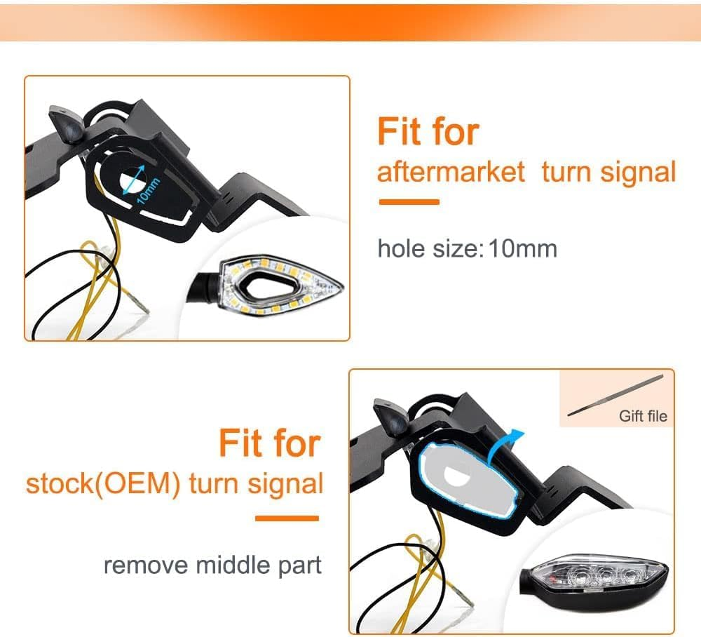 Xitomer Tail Tidy Fit for MT-07 FZ-07 2021-2024, YZF-R7 2021-2025 Fender Eliminator Bracket with LED License Plate Light for OEM &Aftermarket Turn Signal image number 4