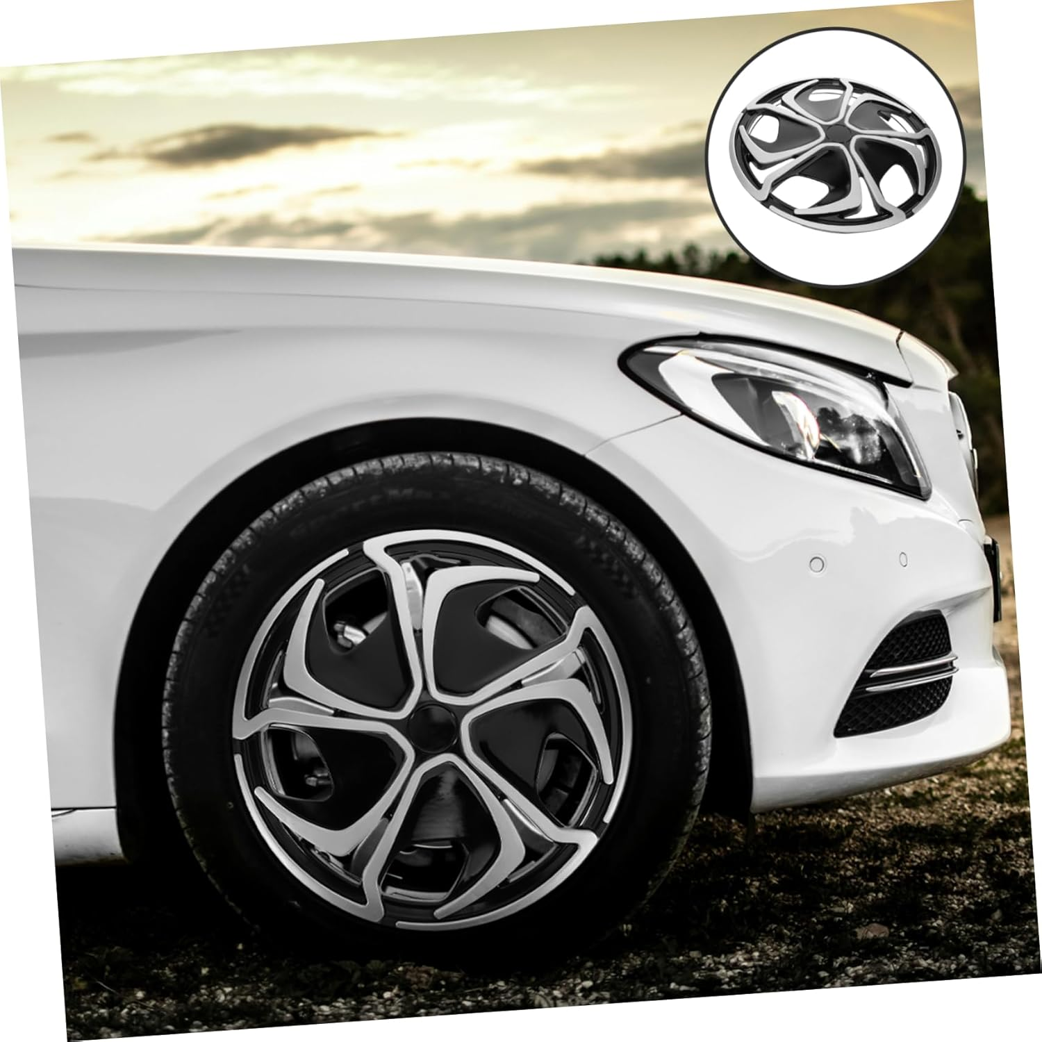 Alipis Wheel Rim Cover for Golf Cart Easy Installation Car Wheel Center Rim Protector Sturdy Accessory for Exterior Tire image number 1