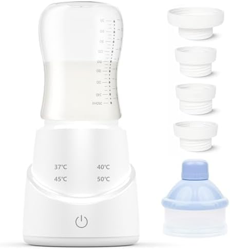 Advwin Portable Milk Warmer, Fast Baby Bottle Warmer for Breastmilk, Formula, Water, USB Rechargeable Bottle Warmer for Travel, W/ 4 Apapters image number 5