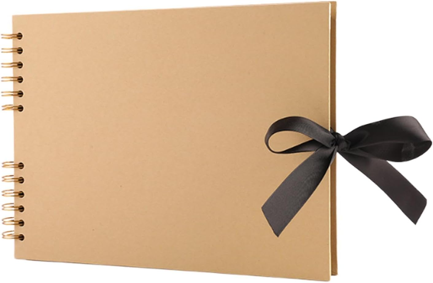 Generic Scrapbook Album Photo Album Creative Craft Projects Unique for Birthday Holiday Traveling Family Wedding, Brown - Brown image number 4