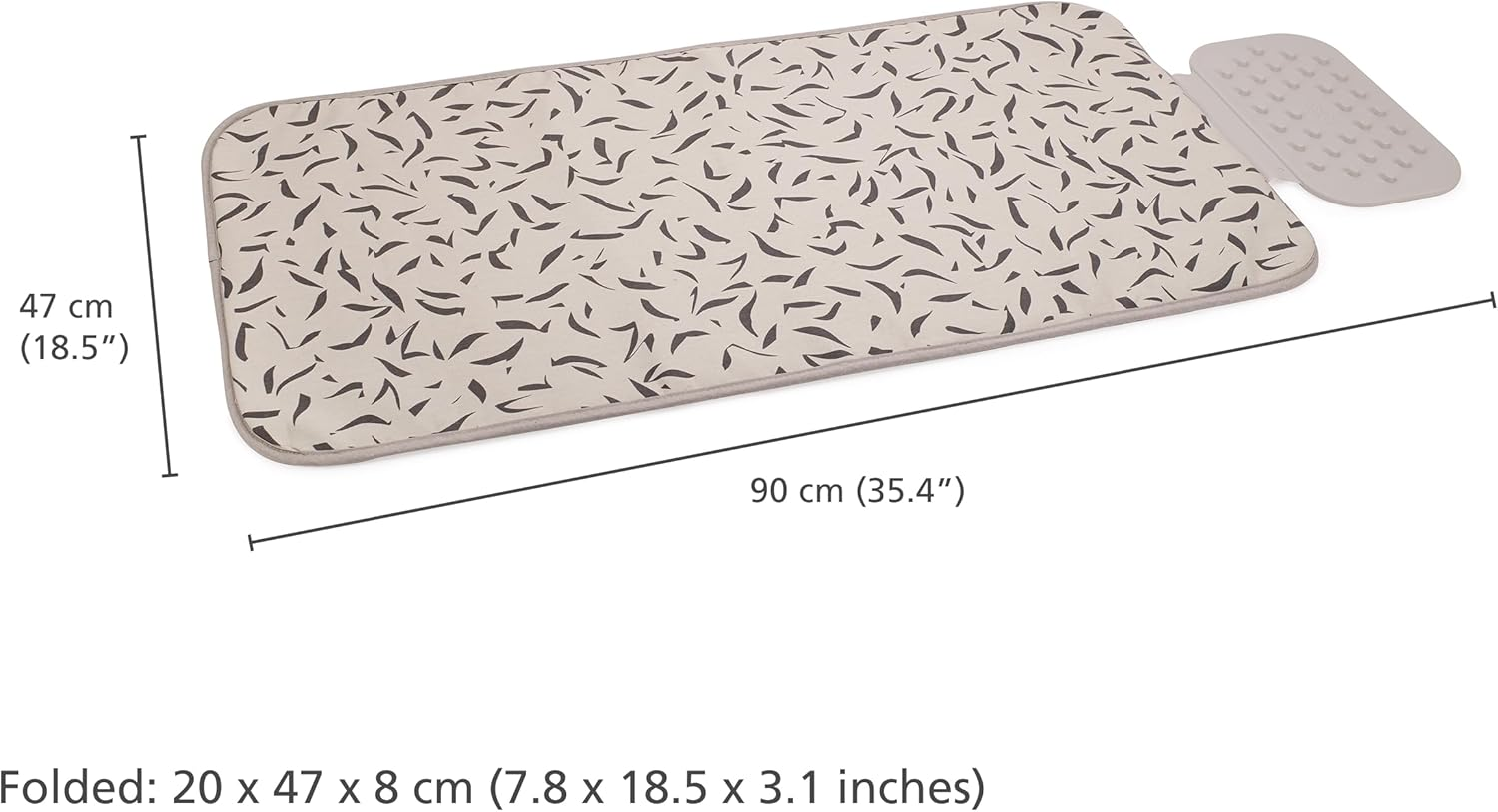 Joseph Joseph Swift Folding Ironing Mat with Silicone Iron Rest, Easy Ironing on Any Surface, Heat and Steam Resistant, Non-Slip Ironing Pad, Hanging Loop, Compact Storage, 90 X 47 Cm image number 2