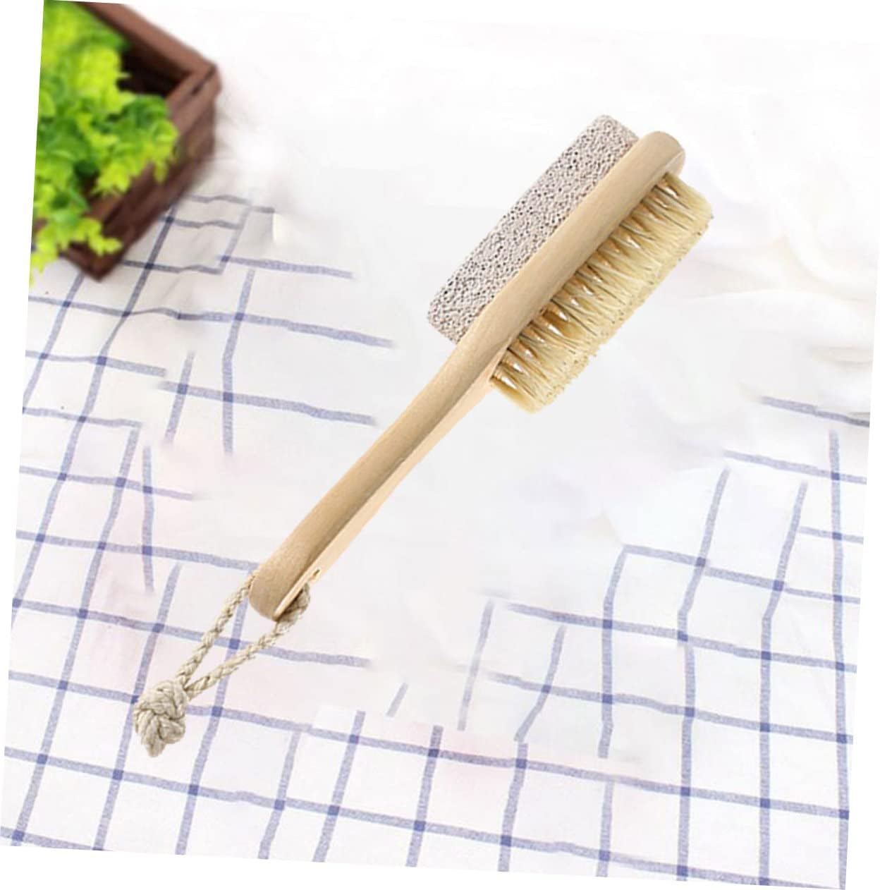 PENIKOKO Pumice Stone Brush Callus Remover Foot Scrubber Natural Exfoliating Tool Spa Pedicure Massager Foot Care Exfoliator image number 4