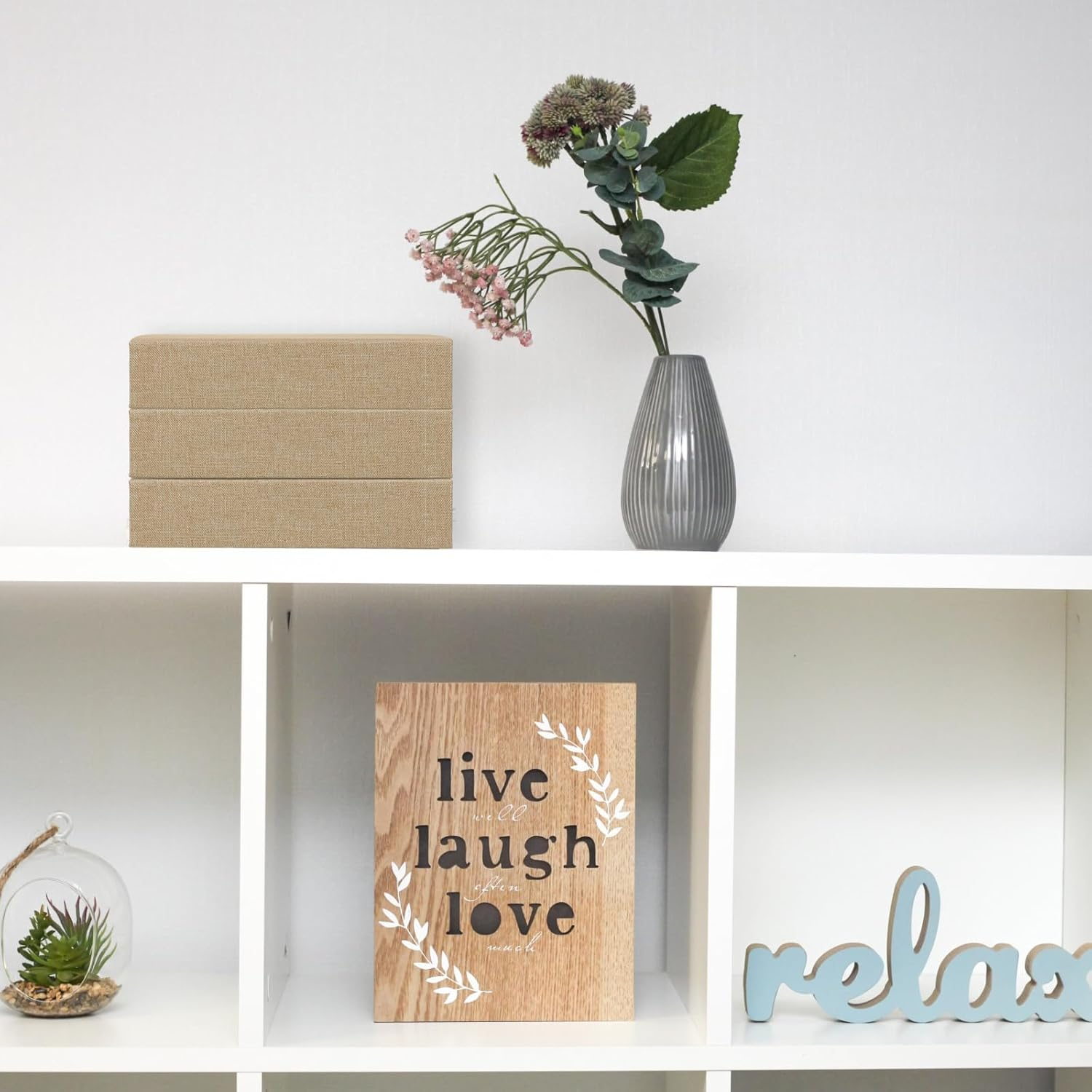 Tioncy 3 Pcs Fake Book Box Neutral Linen Book Box Decorative Faux Prop Storage for Farmhouse Home Decor Shelf Table Card Photo DIY Keepsake Gift(8.6 X 6.1 X 1.8 Inch,Beige) image number 1