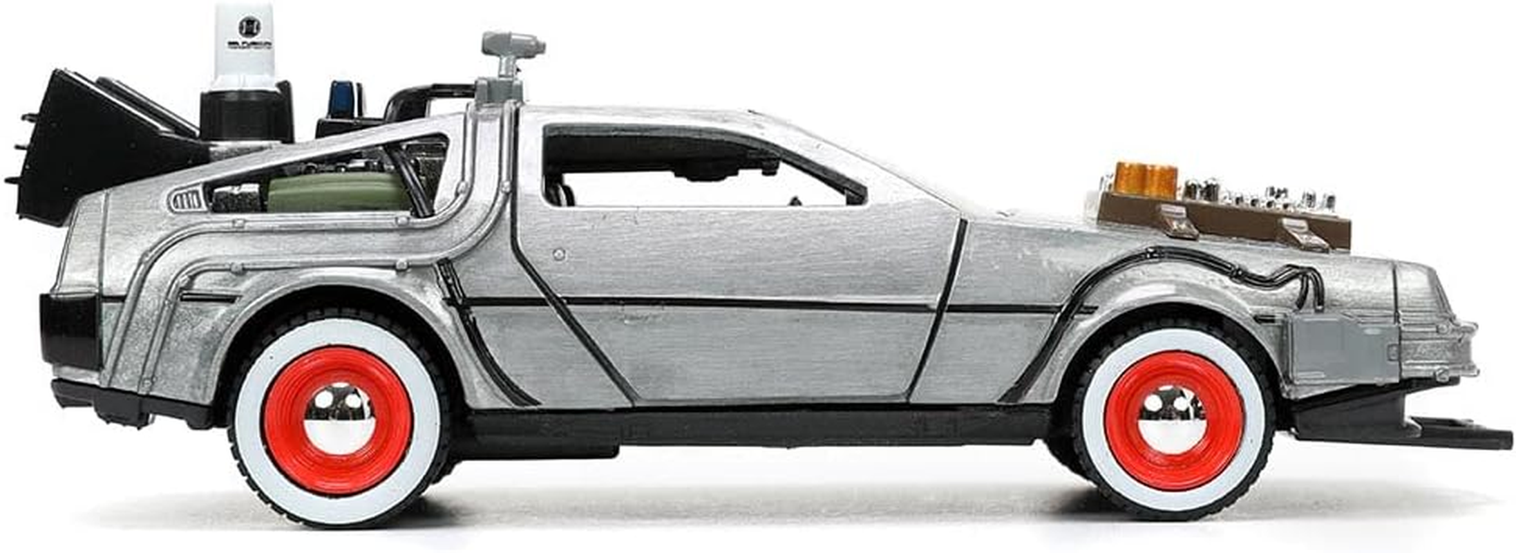 Jada Toys Back to the Future 3 Delorean 1:32 Scale Diecast Vehicle image number 3
