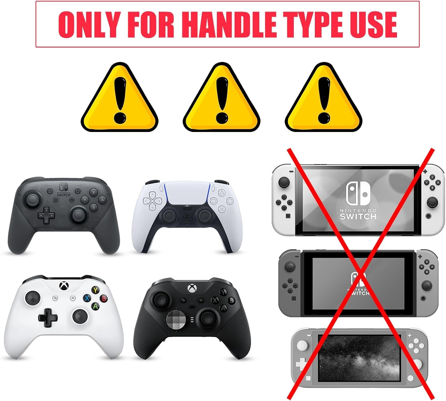 Switch Pro Controller Thumb Grips, Cool Thumb Grips Compatible with Switch Pro Controller, PS5 Controller, PS4 Controller, Xbox Controller, Etc image number 3