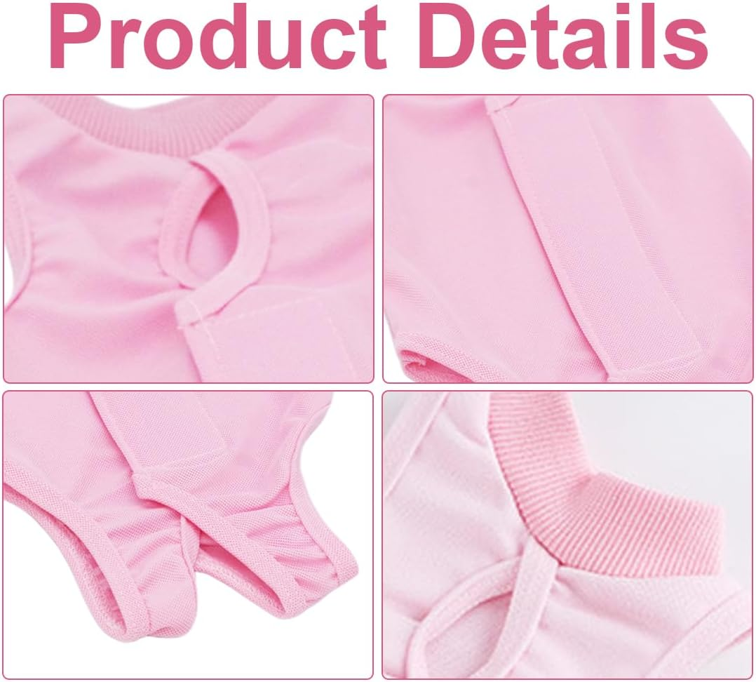 Cat Professional Recovery Suit for Abdominal Wounds or Skin Diseases after Surgery E Collar Alternative for Cats anti Licking Pyjama Suit Cat Bodysuit after Surgery Anti-Leaking Cat (Size M) image number 5