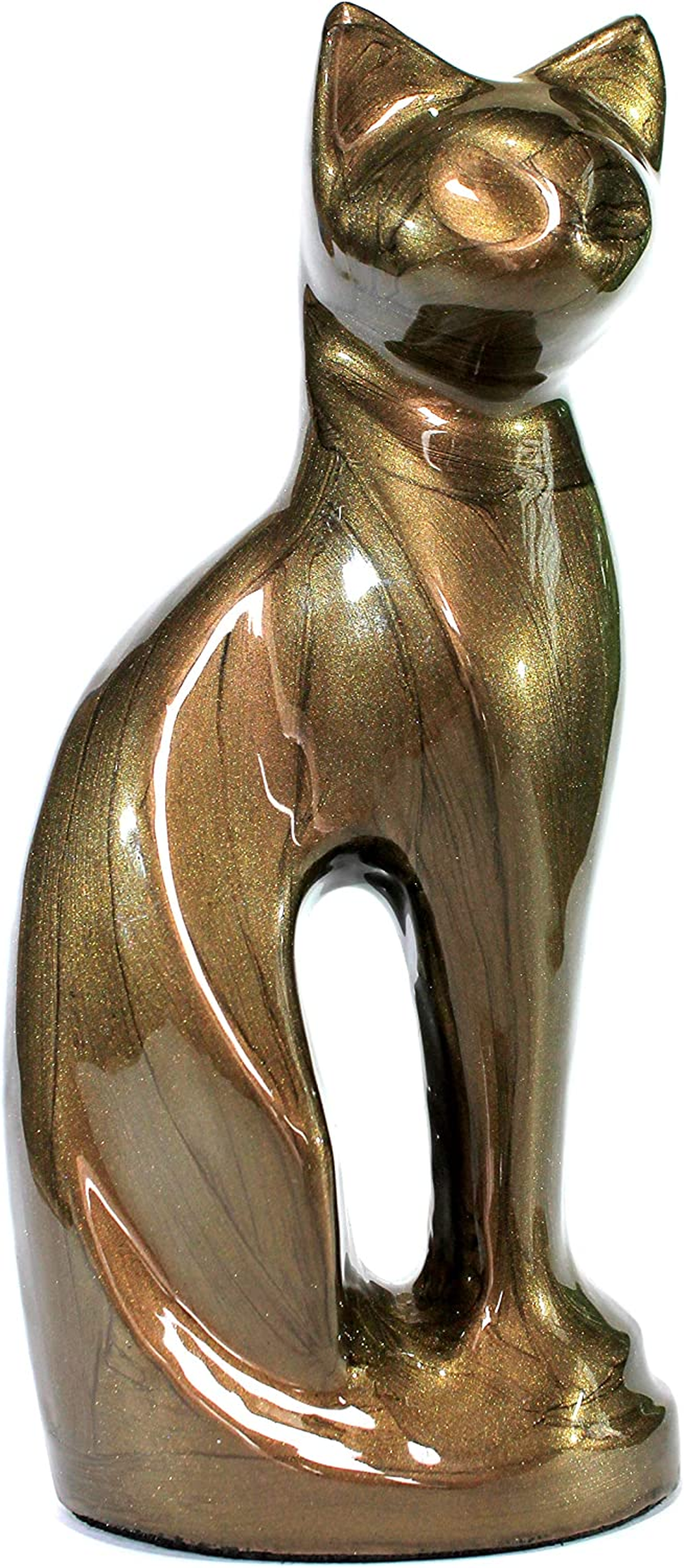 Esplanade- Cat Kitten Shape Cremation Urn | Memorial Funeral Burial Full-Size Urn for Ashes| - Blue image number 7