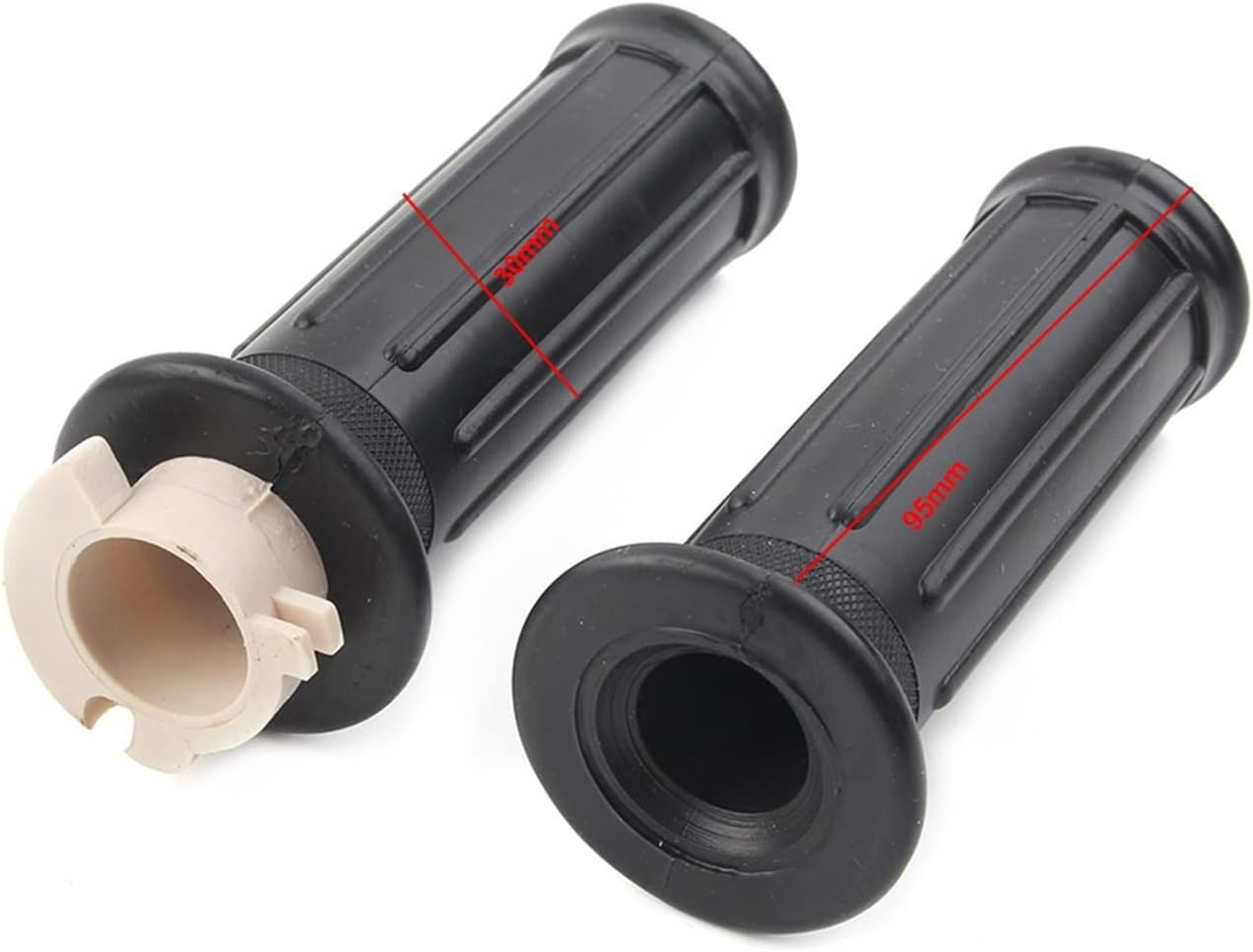 Jfqm ​1Pair Motorbike Twist Throttle Hand Grips Tube Fit for Yamaha PW50 PY50 Peewee50 Pit Dirt Bike image number 2