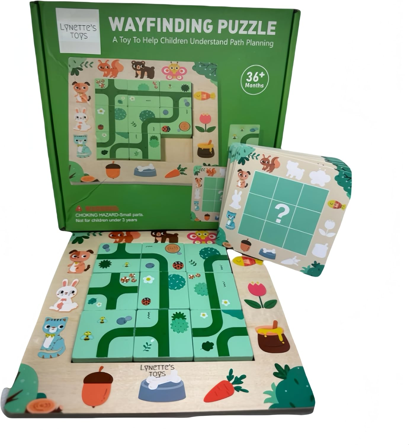 Lynette'S Toys Wooden Wayfinding Puzzle for Children Aged 3+, Montessori Toys, Develop Logical Thinking and Problem-Solving Skill, Educational Interactive Toy, Travel Toy, Gift Choice for Birthday image number 5