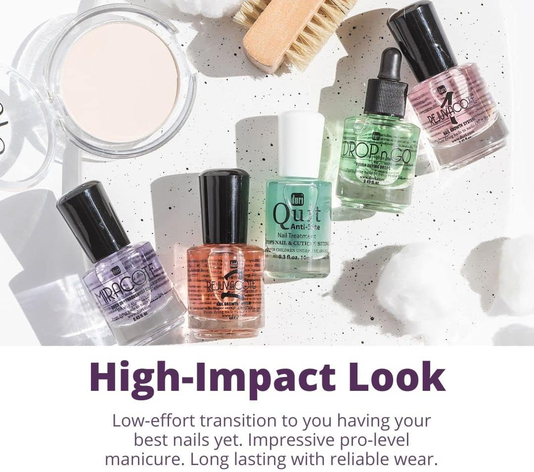 Duri Rejuvacote 1 Original Maximum Strength Nail Growth System Base, Top Coat and Miracote Quick Dry Top Coat Combo image number 3