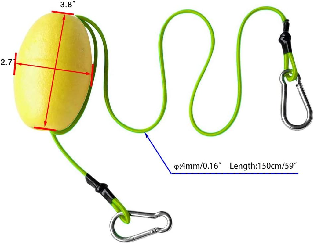 MOPHOEXII Drift Anchor Tow Throw Leash Line with EVA Buoy Float & Clip/Markers for Anchors at the Beach, Lake, or Sandbar Water image number 2