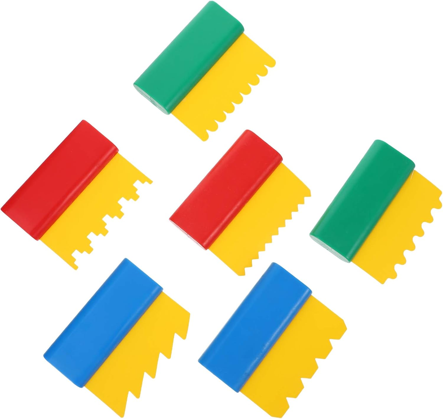 6Pcs Boys and Girls Painting Tools Diy Line Graffiti Scrapers Creative Art Drawing Painting for Boy Girl School Supplies Childrens Paint Brushes image number 1