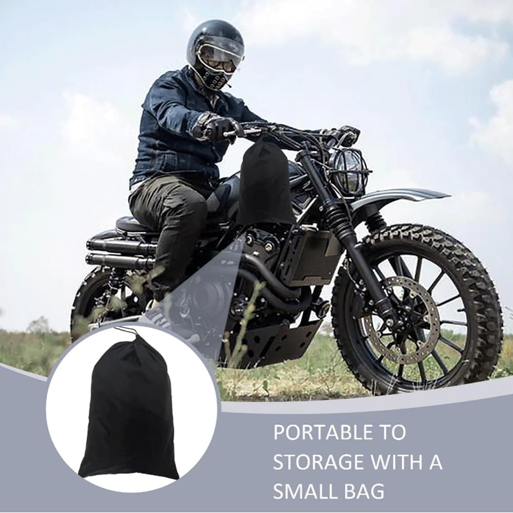 Motorbike Cover for Honda Rebel 500/CMX500 Rebel 2020-2024,Professional Customized Outdoor Motorcycle Covers UV Waterproof Proof Breathable Large Motorcycle Tarpaulin with Reflective Strips(Black)