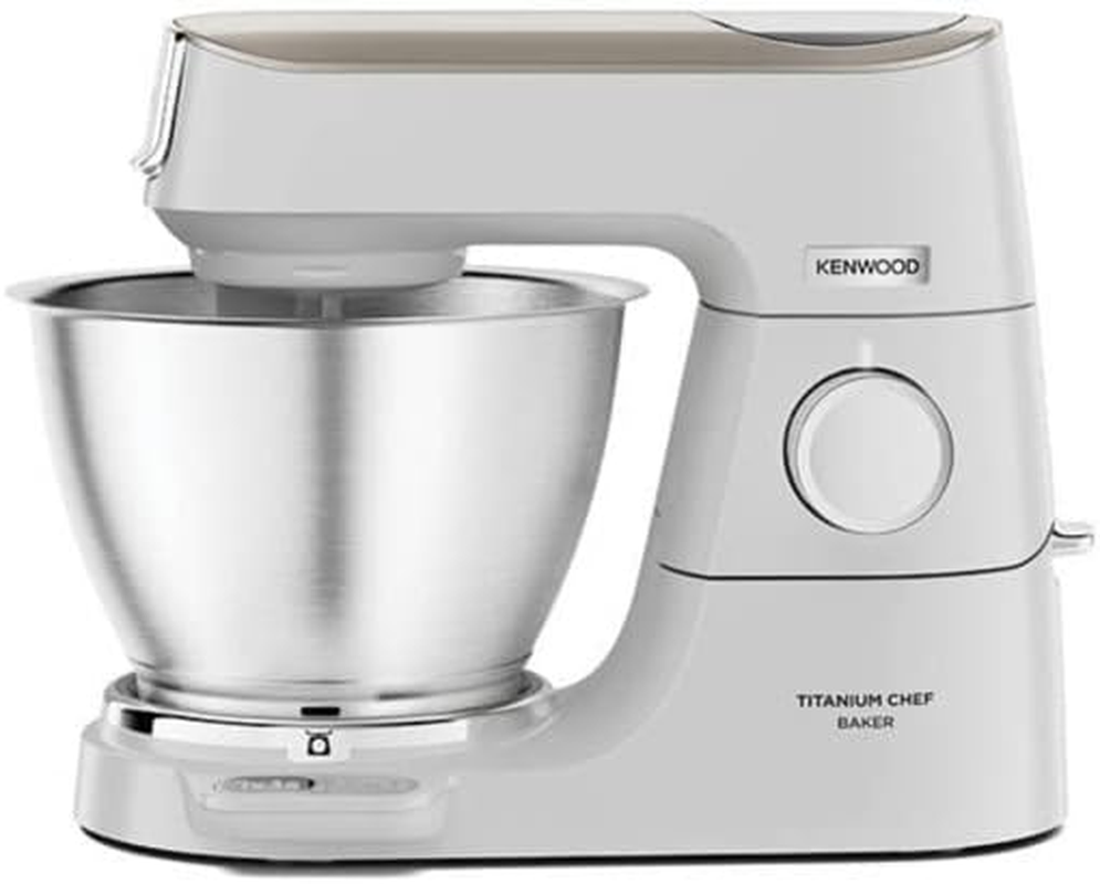 Kenwood Stainless Steel Bowl KAB50.000BS Accessories for Titanium Chef Baker and Titanium Chef Patissier XL Food Processor, Mixing Bowl with 5 Litre Capacity, Dishwasher Safe, Stainless Steel image number 1
